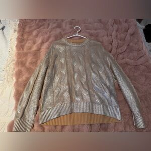 Pistola Silver Cable Knit Sweater